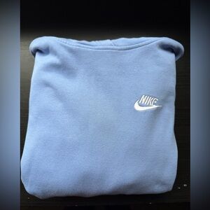Nike Light Blue Crewneck Sweatshirt with Black Swoosh Tag
